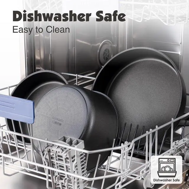 Alt view image 6 of 7 - 17 Piece Pots and Pans Set,Nonstick Detachable Handle Cookware Set,SENSARTE 4.5QT Nonstick Stock Pot with Lid,Induction Compatible
