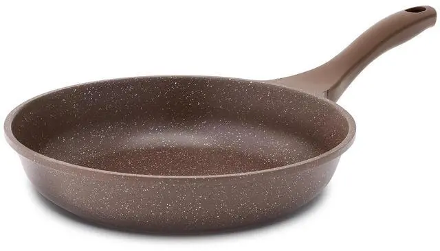 Main image of Nonstick Frying Pan Skillet, Non Stick Omelette Pan, Healthy Stone Cookware Chef's Pan PFOA Free, Toffee Brown (8 Inch)