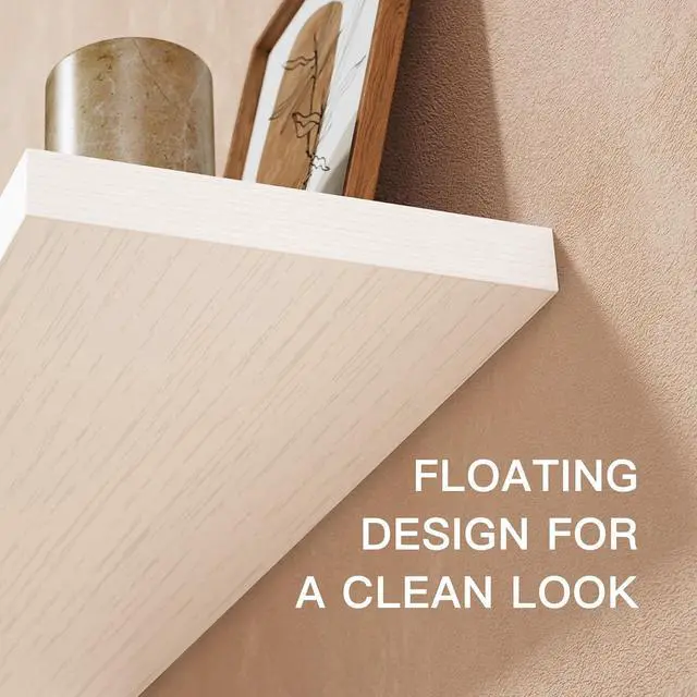 Alt view image 7 of 7 - AMADA HOMEFURNISHING Long Wall Shelves Set of 8, Floating Shelves for Wall, Shelves for Room Wall