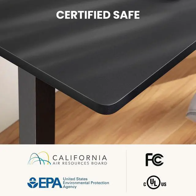 Alt view image 7 of 7 - ErGear L Shaped Standing Desk, 75" x 63" Electric Adjustable Height Sit Stand Desk, Ergonomic Large Computer Table, Left & Right Interchangeable Installation, Suitable for Home Office Use, Black