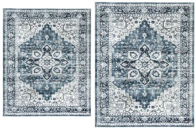 Main image of AMADA HOMEFURNISHING 5x7 and 6x9 Area Rugs Buying Together, Soft, Machine Washable, Stain-Resistant, Low-Profile Indoor Area Rugs with Non-Slip Backing & Durable Edge Binding