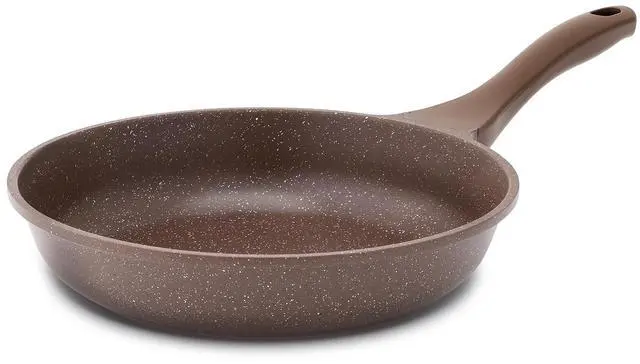 Main image of Nonstick Frying Pan Skillet, Omelette Pan, Healthy Stone Cookware Chef's Pan, PFOA Free, Toffee Brown (12.5 Inch)