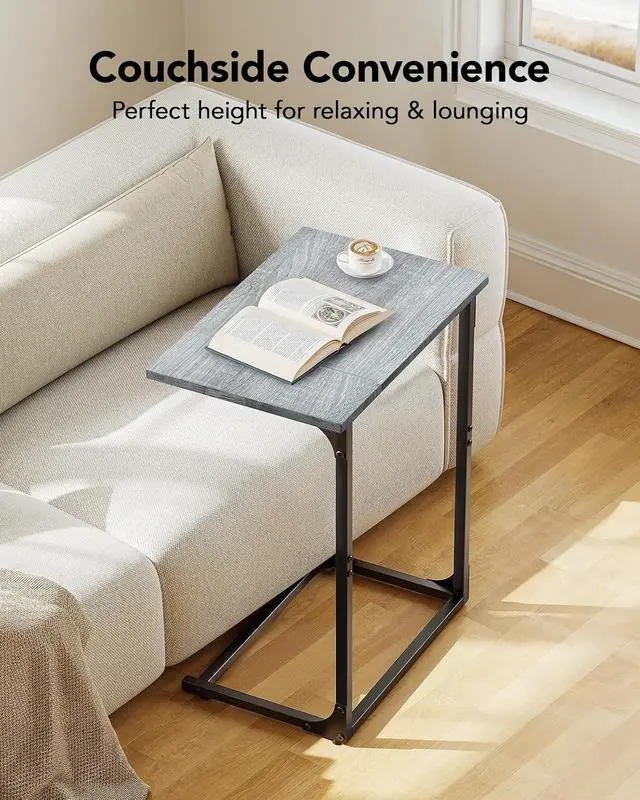 Alt view image 4 of 7 - Pipishell C-Shaped Side Table & Bamboo Shoe Rack Bench