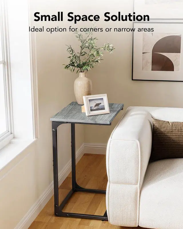 Alt view image 5 of 7 - Pipishell C-Shaped Side Table & Bamboo Shoe Rack Bench