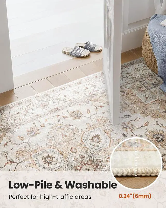 Alt view image 7 of 7 - AMADA HOMEFURNISHING 8x10 and 9x12 Area Rugs Buying Together, Soft, Machine Washable, Stain-Resistant, Low-Profile Indoor Area Rugs with Non-Slip Backing & Durable Edge Binding