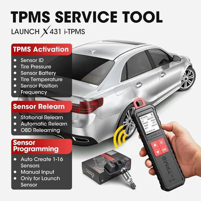 Alt view image 3 of 7 - 2026 New LAUNCH X-431 i-TPMS TSGUN Handheld TPMS Service Tool, Relearn, Reset and Program TPMS sensors Work with X-431 Scanner or i-TPMS APP, Supports All 315/433MHz Sensors, Upgrade of TSGUN