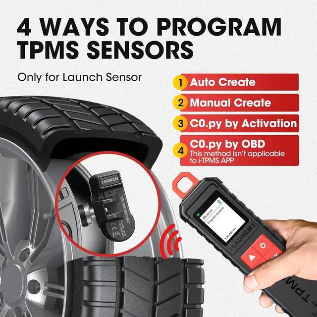 Alt view image 6 of 7 - 2026 New LAUNCH X-431 i-TPMS TSGUN Handheld TPMS Service Tool, Relearn, Reset and Program TPMS sensors Work with X-431 Scanner or i-TPMS APP, Supports All 315/433MHz Sensors, Upgrade of TSGUN