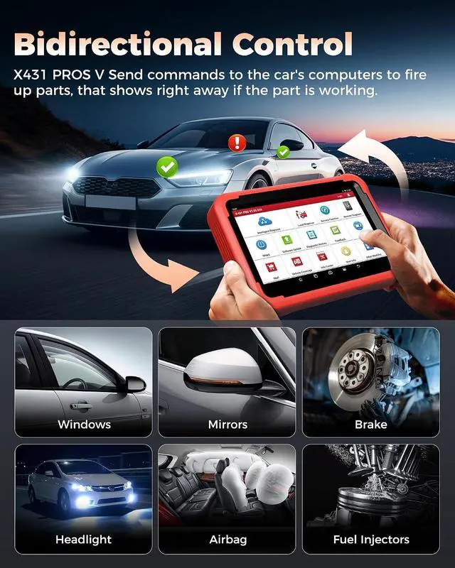 Alt view image 2 of 7 - Launch X431 PROS V 5.0: 2026 Bluetooth Bidirectional Scan Tool with ECU Coding 38+ Reset for All System Car Diagnostic CANFD DOIP OBD2 Scanner 2 Yrs Update, Upgraded of PROS Elite, Same as V+