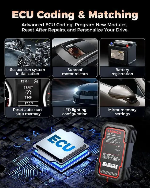 Alt view image 3 of 7 - Launch X431 PROS V 5.0: 2026 Bluetooth Bidirectional Scan Tool with ECU Coding 38+ Reset for All System Car Diagnostic CANFD DOIP OBD2 Scanner 2 Yrs Update, Upgraded of PROS Elite, Same as V+