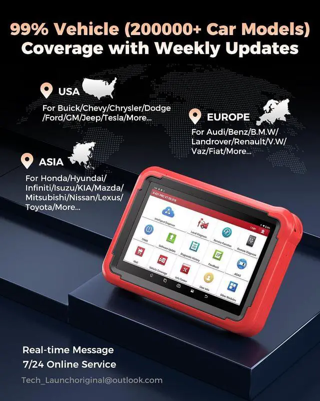 Alt view image 6 of 7 - Launch X431 PROS V 5.0: 2026 Bluetooth Bidirectional Scan Tool with ECU Coding 38+ Reset for All System Car Diagnostic CANFD DOIP OBD2 Scanner 2 Yrs Update, Upgraded of PROS Elite, Same as V+