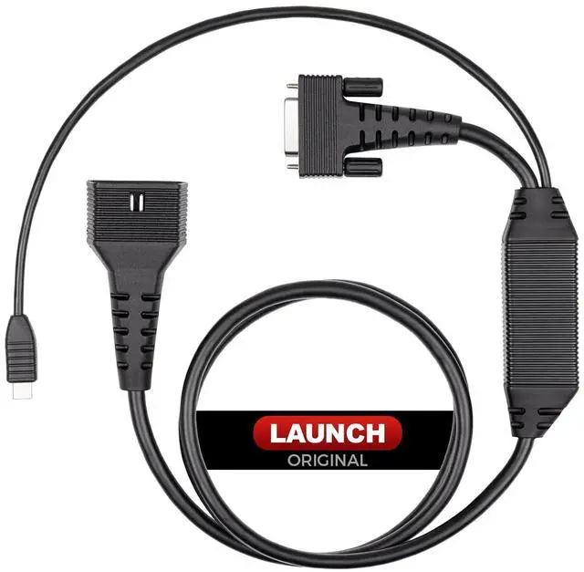 Main image of Launch DoIP Adapter Cable with USB-C and 16-Pin Male to DB-15 Female | Connector for Launch Creader Series CRP123X V3, CRP129X V3, CRP129X Plus V3, CRP919X Lite V2 - Faster 100 Mbps diagnosis