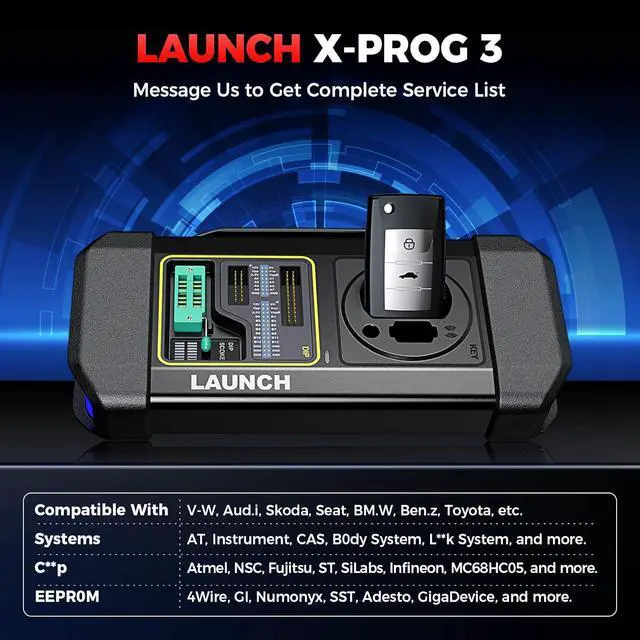 Alt view image 2 of 7 - Launch X431 1MM* Elite with X-PROG3 pr0grammér, K** Pr0gramming Tool, ECU Cl**é, Reading P1*N (All L0st), All System Diagnostic Scan Tool, 39 Services, Bidirectional Scan Tool, FCA AutoAuth, CAN-FD