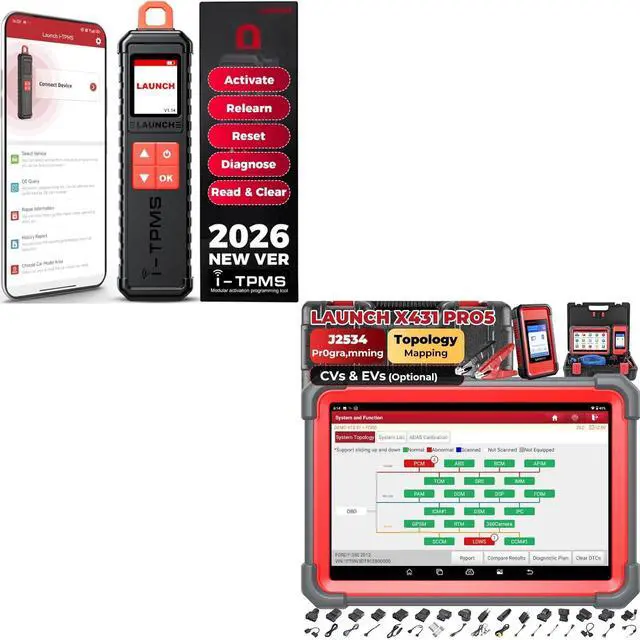 Main image of LAUNCH X431 PRO5 OBD2 Scanner with X431 i-TPMS Tire Pressure Detector Tool