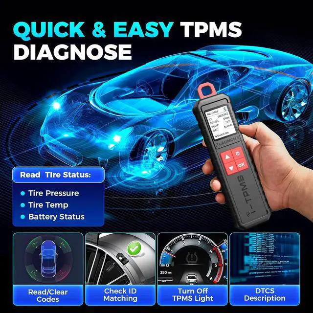 Alt view image 3 of 7 - LAUNCH X431 PRO5 OBD2 Scanner with X431 i-TPMS Tire Pressure Detector Tool