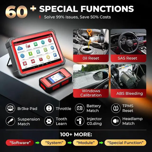 Alt view image 7 of 7 - LAUNCH X431 PRO5 OBD2 Scanner with X431 i-TPMS Tire Pressure Detector Tool