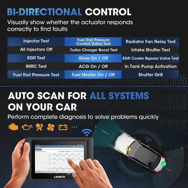 Alt view image 4 of 7 - Launch X431 PAD III Scan Tool Global Ver. (Upgraded of X431 V+, X431 PROS) | 50+ Reset,OE-Level Bidirectional scan tool,All System Diagnostic Tool fOR 99% Car, One-Click Free UpdateAuto Auth FCA SGW