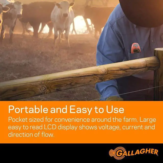 Alt view image 4 of 6 - Gallagher Smartfix Fence Volt & Current Meter | Fault Finder for Electric Fencing | Digital Display with Directional Arrows | Measures Voltage, Amperage & Short Location | Saves Time on Repairs