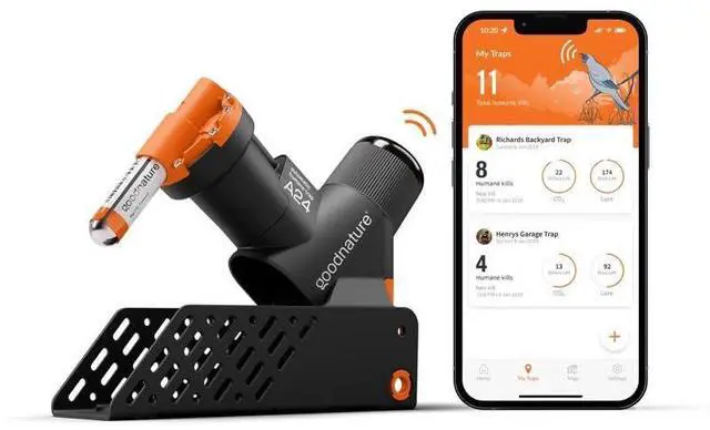 Main image of Goodnature Smart Trap for Rat & Mouse, Self-Resetting, CO Powered, Toxin-Free, Pet & Kid Safe, Indoor and Outdoor Use, Bluetooth Connected, App Compatible, Ideal for Home, Sheds, Backyards