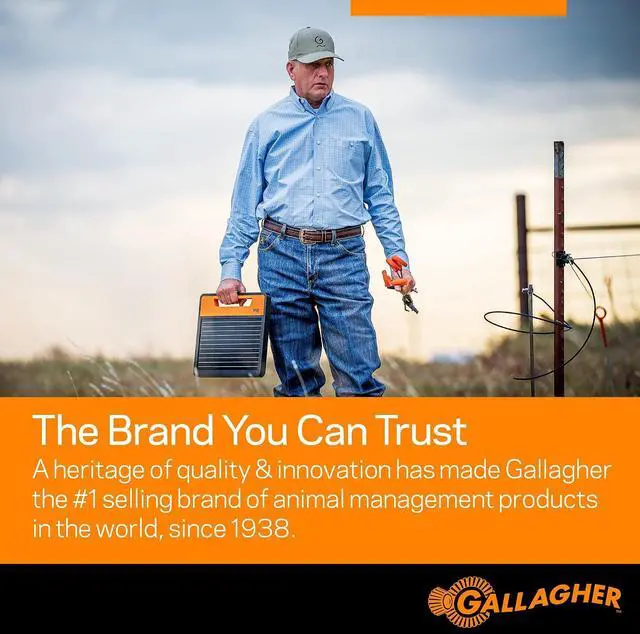 Alt view image 7 of 7 - Gallagher S120 Lithium Solar Fence Charger | 1.2 Joule Energizer Powers Up to 35 Miles or 120 Acres | Solar Lithium Iron Phosphate Battery | Adaptive Power Control | Portable and Weather Resistant