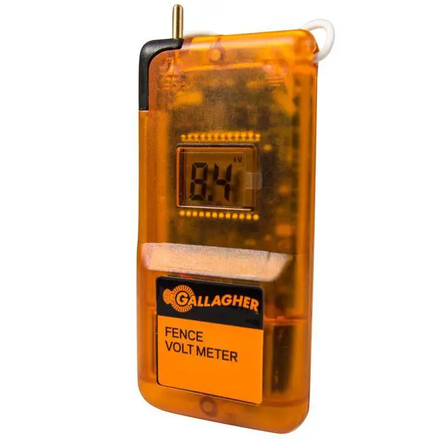 Main image of Gallagher Digital Volt Meter | Electric Fence Voltage Reader to Test, Trace & Diagnose Shorts and Faults |Auto Turn-On Indication | Easy Installation | Tough and Water Resistant