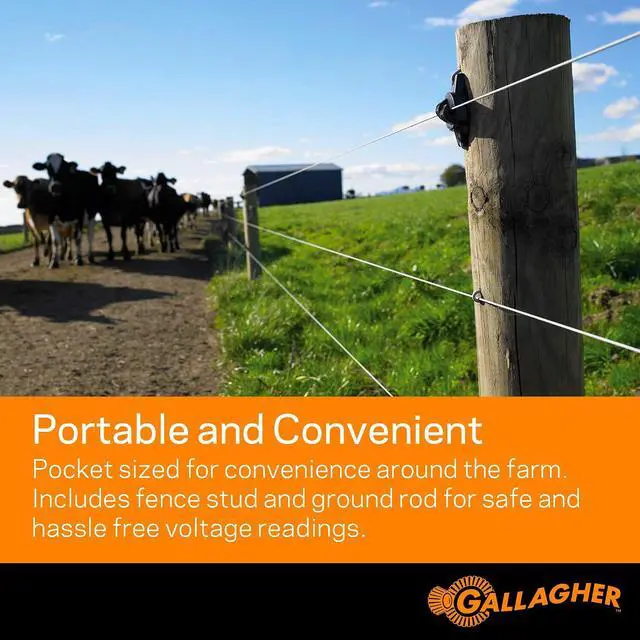 Alt view image 6 of 7 - Gallagher Fence Tester + Live Fence Indicator Bundle | Includes Digital Volt Reader & Flashing Fence Monitor | Check Voltage On Demand & Monitor Fence Status at a Glance | Fast Troubleshooting Kit