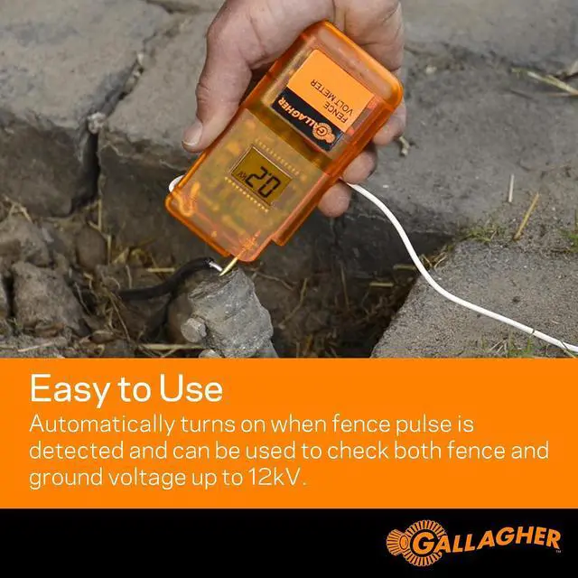 Alt view image 4 of 7 - Gallagher Fence Tester + Live Fence Indicator Bundle | Includes Digital Volt Reader & Flashing Fence Monitor | Check Voltage On Demand & Monitor Fence Status at a Glance | Fast Troubleshooting Kit