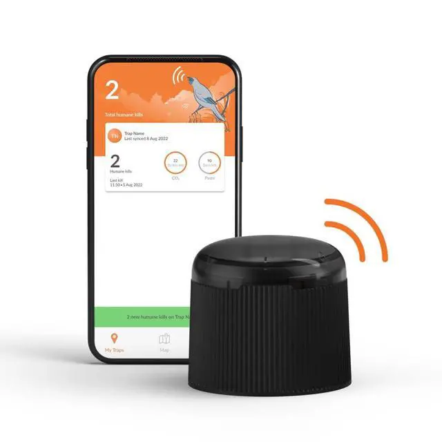 Alt view image 2 of 5 - Goodnature Smart Upgrade Pack, Bluetooth Accessory for the A24 Rat & Mouse Trap, Strike Tracking & Refill Reminders via the App, Includes 6-Month Top Up (Paste Pump + CO Canister)