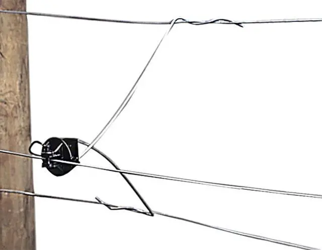 Main image of Gallagher Wire Mounted Pinlock 12 inch Offset Electric Fence Insulators | 10 Pack | Secure Electric Fence Offset Insulators for Existing Wire Fences