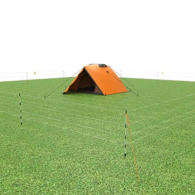 Alt view image 5 of 5 - Gallagher Portable Bear Fence Kit | Electric Fence for Campsites, RVs, Gardens, Beehives, and Trash Protection | Wildlife Deterrent System with Turbo Wire, Posts, and More