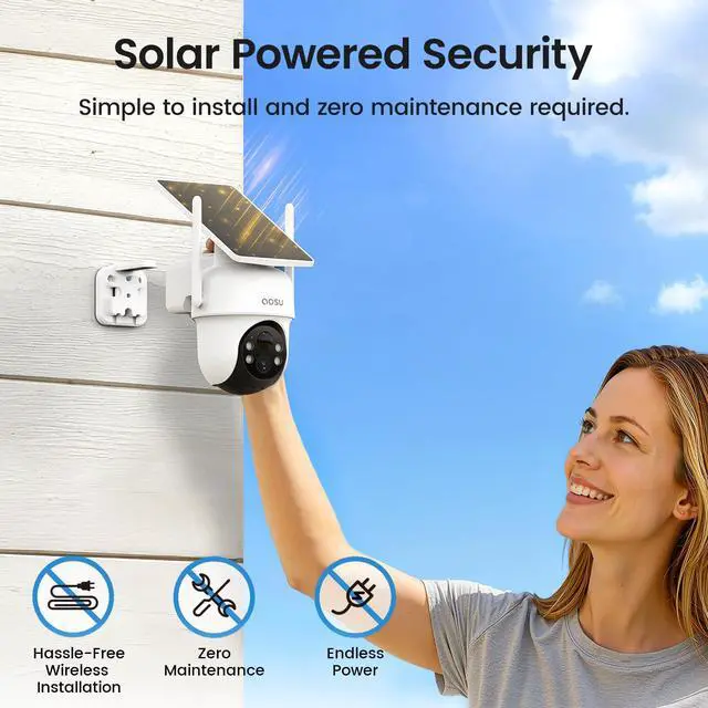 Alt view image 7 of 7 - aosu Security Cameras Wireless Outdoor, 6-Cam Kit, No Subscription Required, aosuBase Expandable to 1TB (32GB Built-in), 360° Pan & Tilt, Human Auto Tracking, 5MP Color Night Vision, Easy Setup