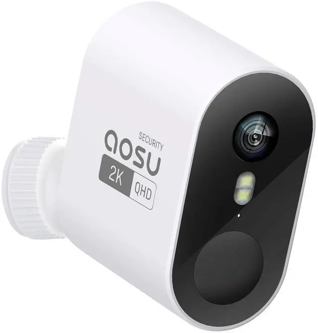 Main image of aosu 2K Add-on Camera, Requires WirelessCam/SolarCam aosuBase (NOT Doorbell Base Station), Up to 4 Cameras Can be Connected to 1 aosuBase