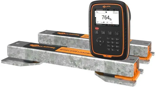 Main image of Gallagher W-1 Livestock Scale Bundle | Includes W-1 Weigh Scale & 5,500 lb Wireless Load Bars | Bluetooth Data Collection | Portable System for Livestock Weighing | No Calibration Needed