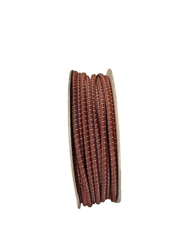 Alt view image 2 of 2 - Gallagher Brown Bungy Cord 164 ft Roll | UV-Resistant Stretch Electric Fence Gate Rope with Stainless Steel Conductors | High-Visibility Shock Cord for Pasture Gates, Lanes, and Livestock Fencing