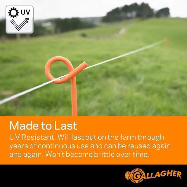 Alt view image 6 of 7 - Gallagher S12 Solar Energizer and 1312' Poly Wire Electric Fence Kit for Livestock, Gardens, Orchards, Pets, and More