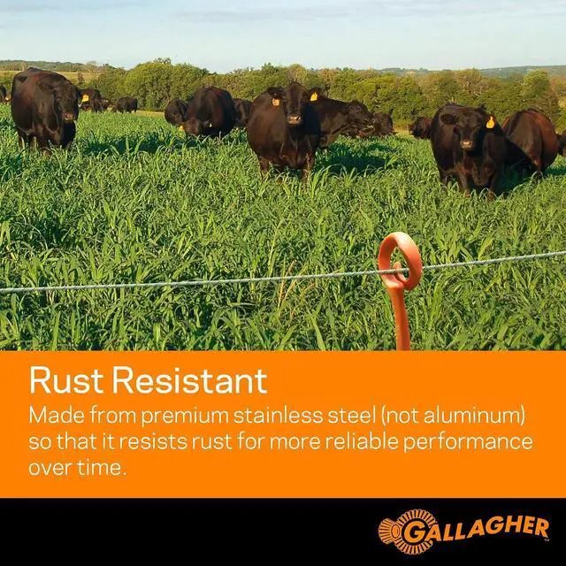 Alt view image 7 of 7 - Gallagher S12 Lithium Solar Energizer with 1312' Poly Wire Electric Fence Kit and Digital Fence Tester for Building, Charging, and Testing Electric Fences