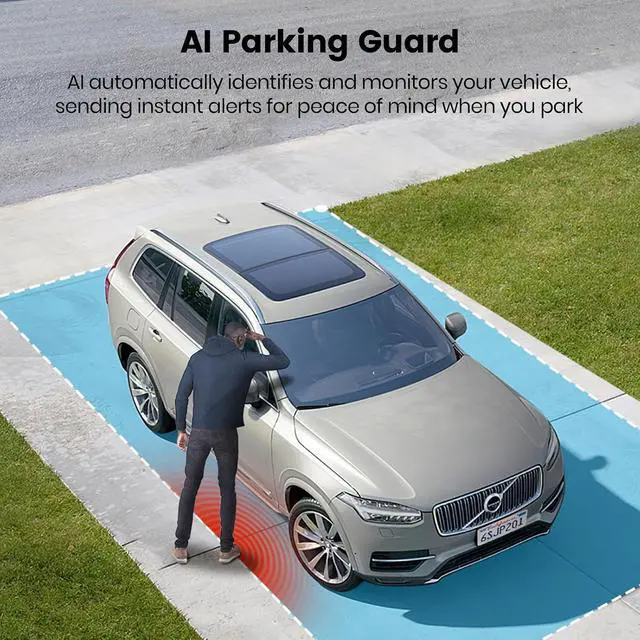 Alt view image 5 of 7 - aosu SolarCam P1 Max, 4K Solar Security Camera Wireless Outdoor, Integrated Solar Powered, AI Perimeter Detection for Home Security, Color Night Vision, Easy to Install, No Subscription Required