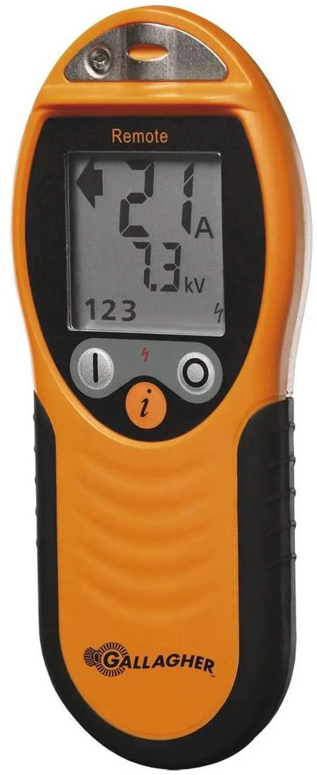 Main image of Gallagher i Series Fence Remote & Fault Finder - Electric Fence Tester with Remote Control, Up to 15 kV, Water Resistant Design, Compatible with i Series & MX7500 Energizers - 9V Battery Included