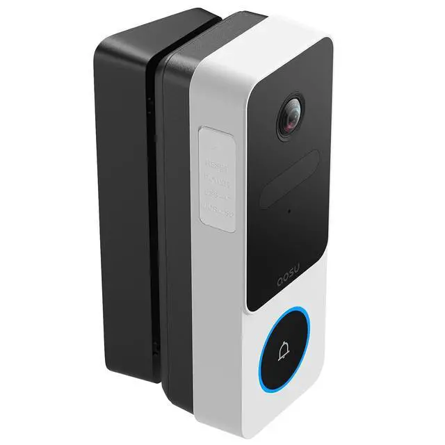 Alt view image 2 of 7 - AOSU Solar Security Camera Outdoor and Doorbell Camera Wireless