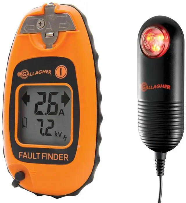 Main image of Gallagher Electric Fence Fault Finder Meter with Live Fence Indicator | Fence Voltage and Current Tester + LED Pulse Monitor | Find Shorts Fast and Confirm Fence Is Hot | For Wire Tape Polywire and Ne