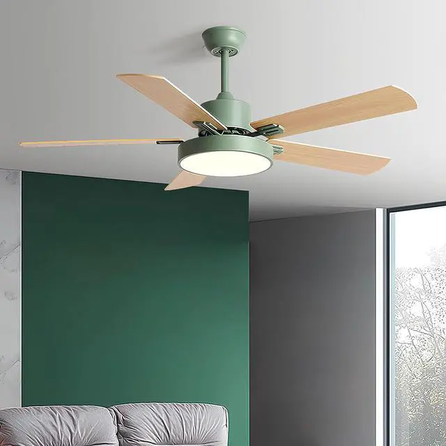 Alt view image 7 of 7 - 42 Inch Ceiling Fan with Light, 3 Color Dimmable LED Ceiling Fans with Remote 5 Blade 6 Speeds Reversible DC Motor Quiet Farmhouse Ceiling Fans for Bedroom Living Room Kitchen