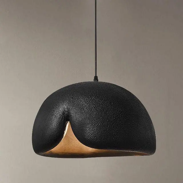 Main image of Wabi-Sabi Bird Nest Shape Pendant Light Polystyrene 16.9 inch Modern Pendant lamp E26 Adjustable Ceiling Hanging Pendant Fixtures for Kitchen Island Bedroom Dining Lighting