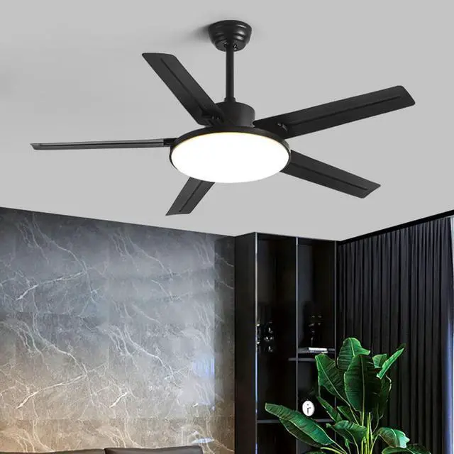 Alt view image 3 of 7 - 42 Inch Ceiling-Mounted Ceiling Fan Light 3 Color Dimmable LED Fan Light Low Profile Living Room Ceiling Fan Mute Ceiling Fans with Lights and Remote Outdoor Ceiling Fans for Patios