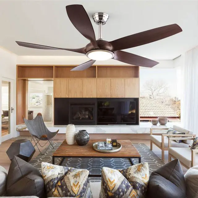 Alt view image 3 of 7 - 56 Inch Ceiling Fans with Lights and Remote Control 3 Blades Smart Ceiling Fans, 6 Speeds, 3CCT, Quiet Reversible Motor, Large Modern Ceiling Fan with Light for Bedroom Living Room Patio
