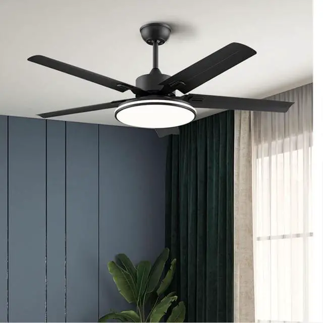 Alt view image 2 of 5 - 3 Color LED Ceiling Fan with Lights Ceiling Fans with Lights and Remote 45 Inch Modern Ceiling Fan for Bedroom Low Profile Smart Ceiling Fan Outdoor Ceiling Fans for Patios with Light