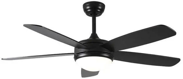 Main image of Modern 42 inch Ceiling Fans with Lights Smart Ceiling Fan with Light and Remote 3CCT Reversible 6 Speed Black Ceiling Fans for Bedroom Living Room Kids Room Porch