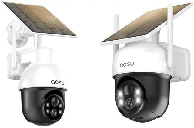 Main image of AOSU Solar Security Camera Wireless Outdoor Solar Camera Security Outdoor with Fixed Solar Panel