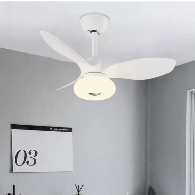 Alt view image 2 of 5 - 32 Inch Ceiling Fan with Lights and Remote Modern Low Profile Ceiling Fan with Light LED 3 Color Dimmable Bedroom Ceiling Fan Outdoor Ceiling Fans for Patios with Light