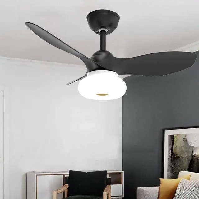 Alt view image 2 of 7 - 32 Inch Ceiling Fan with Lights and Remote Modern Low Profile Ceiling Fan with Light LED 3 Color Dimmable Bedroom Ceiling Fan Outdoor Ceiling Fans for Patios with Light