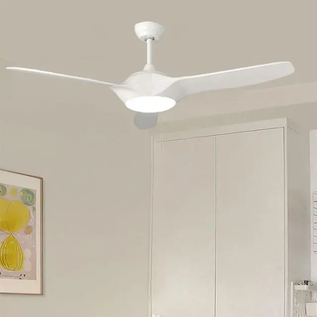 Alt view image 2 of 7 - 52 Inch Ceiling Fans with Lights and Remote Control, Large air volume Modern Indoor Ceiling Fans, 3 Blade Reversible DC motor, for Patio Living Room Bedroom Office Summer House