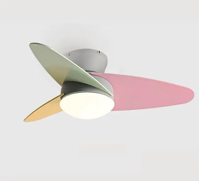Main image of Flush Mount Modern Ceiling Fan with Remote Low Profile Ceiling Fan with Lights 36 Inch Dimmable LED Small Ceiling Fan with Light for Bedroom Living Room Kids Room